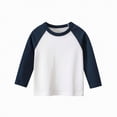 thumbnail image 2 of Taybagh Shirts for Boys Raglan Sleeve Color Blocking Teen Shirts Versatile Newborn Boy Clothes with Long Sleeve, 2 of 4
