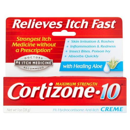 Cortizone 10 Anti-Itch Crème with Aloe 1oz (Best Anti Itch For Hives)