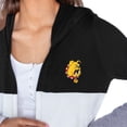 thumbnail image 3 of Women's Gameday Couture  Black Ferris State Bulldogs Colorblock Hooded Cardigan, 3 of 3