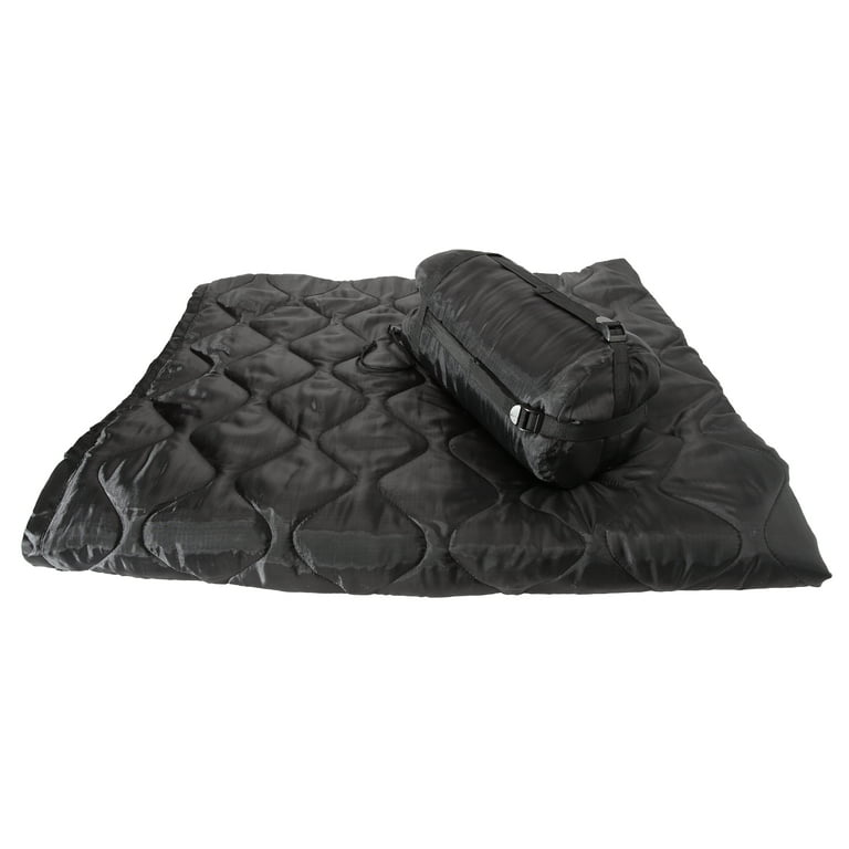 Couverture Woobie Grunt Style Noire - Doublure Poncho Style Militaire, OS
