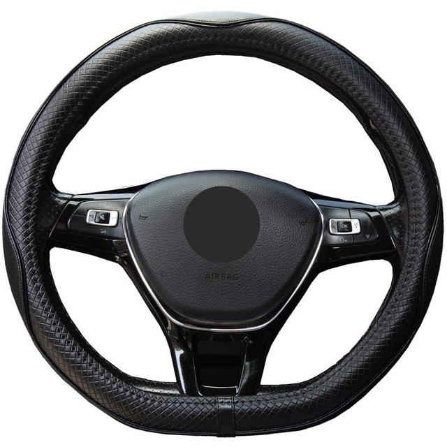 Housse de Volant en Cuir Microfibre (Forme en D, Noir)