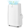 thumbnail image 3 of 12000 BTU 3-in-1 Portable Air Conditioner, 450 Sq. Ft Cooling, 75 Pints/Day Dehumidification, 24H Timer, Quiet Sleep Mode, CSA & DOE Certified, White, 3 of 8