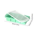 thumbnail image 6 of Silicone Freezer Trays with Lids, Soup Container Style Ice Trays for Freezer - Leakproof, Dishwasher, Stackable, Ideal for Frozen Broth, Leftovers & Meal Prep, BPA Free, Mint Green, 6 of 6