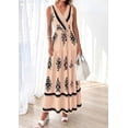 thumbnail image 4 of PRETTYGARDEN Womens Floral Maxi Dress Sleeveless Vneck Belt Ruffle Long Dresses Boho Summer Beach Vacation Clothes, 4 of 10