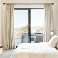 thumbnail image 5 of Industrial Long Curtain Rods for 84"-144" Windows, Adjustable Wrap-Around Blackout Drapery Rod, Wall/Ceiling Mount, Black (1 Pack), 5 of 9