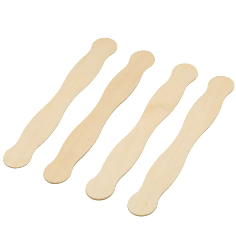  Lyellfe 400 Ct Jumbo Craft Sticks, 8 Inch Fan Handle Sticks,  Natural Wood Wavy Popsicle Craft Sticks, Tongue Depressors for Crafts,  Wedding Programs, Bidding Paddles, Mixing Paint : Arts, Crafts & Sewing
