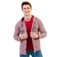 thumbnail image 3 of Red European Wool Hoodie Sweater Jacket Warm Winter, XXL, 3 of 6
