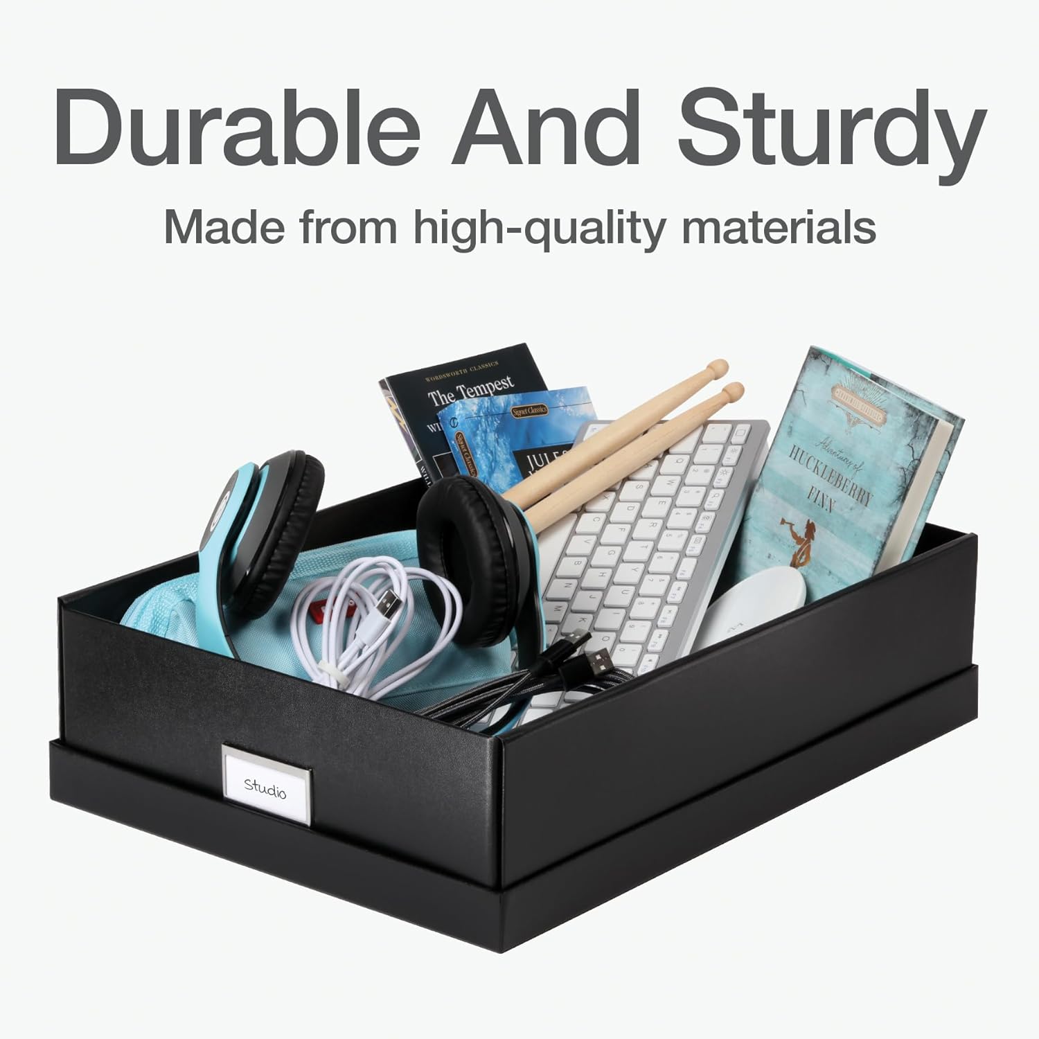 Keepsake Box Protective Storage Home and Office Organizer Photo Souvenir Large 16" x 12" 4 1/4" (41787)