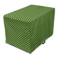 thumbnail image 1 of Star Dog Crate Cover, Repetitive Bicolour Pattern with Modern Abstract Classic Symmetric Shape, Easy to Use Pet Kennel Cover Small Dogs Puppies Kittens, 7 Sizes, Green and Pastel Yellow, by Ambesonne, 1 of 6