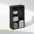 thumbnail image 2 of Furinno Reed 5-Cube Open Shelf Multipurpose Closet & Clothing Storage, Storage Organizer, Blackwood, 2 of 6