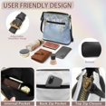 thumbnail image 6 of Tutolipy Daisy Floral Pattern Women's Crossbody Shoulder Purse, Waterproof PU Leather Adjustable Strap Women's Shoulder Crossbody Purse for Daily Use, 6 of 7