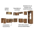 thumbnail image 4 of Madesa Gabinete de Cocina Integral Esquinero Completo 504 cm Glamy Rústico 01, 4 of 10