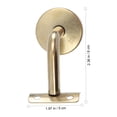 thumbnail image 2 of FRCOLOR Handrail Bracket 2pcs Stainless Steel Handrail Wall Mounted Handrail Bracket Wall Mounted Bracket Support Heavy Duty Wall Rail for Home ( Golden ),2.76"X1.97"X1.97", 2 of 10