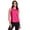 Pink, variant on RBX Active Women's Textured Jacquard Mesh Crewneck Workout Tank Top