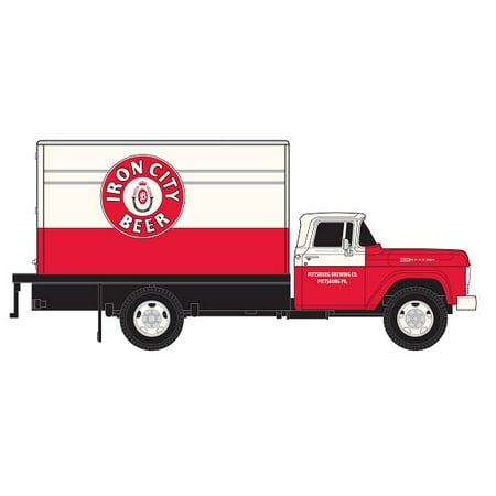 Classic Metal Works 30428 Ho 1960 Ford F 500 Box Body Delivery Truck Iron City