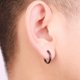 thumbnail image 3 of 10 Uds. Pendientes de aro con Clip de acero titanio para hombre, estilo Rock, empaquetados individualmente, ligeros y a la moda, 3 of 8