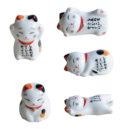 

Ceramic Lucky Cat Chopsticks Holder Home Ceramic Decoration