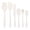 Off-white, variant on 6-Piece Silicone Spatula Set, BPA-Free Heat Resistant Non-Stick Baking Utensils (Macaron Pink)