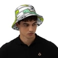 thumbnail image 4 of Cauagu Funny Dinosaurs on Stripes for Unisex Bucket Hat,Outdoor Summer Beach Fishing Sun Hat Hot Summer Reflective Bucket Hat Fun Outdoor Vacation Hat for Men and Women, 4 of 6