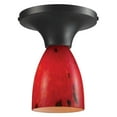 thumbnail image 2 of Elk Lighting 10152/1DR-FR-LED Celina 1 Light LED Semi Flush In Dark Rust And Fire Red, 2 of 2