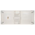 thumbnail image 5 of 96" x 40" (8 Foot) White Distressed Rectangle Thin Fluted Leg Wood Farm Table by Chivari, 5 of 11