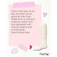 thumbnail image 7 of MeMoi  Weaved Velvet Bow Knee High Socks - Girls - Female, 4, Winter White, 7 of 7