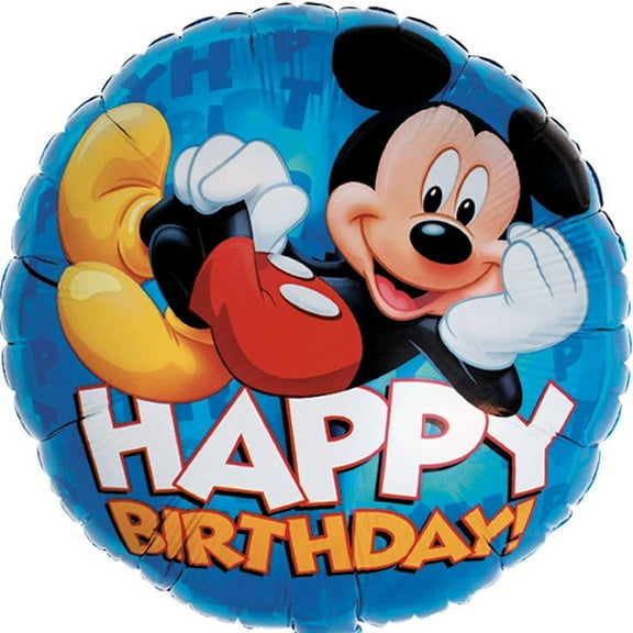 Mickey Mouse Happy Birthday Jumbo Foil / Mylar Balloon 30"