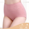 thumbnail image 5 of 3-Pack Womens Cotton Underwear High Waist Postpartum Panties Full Coverage Soft Comfortable Briefs Panty, 5 of 10