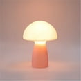 thumbnail image 5 of Urban Shop 12" Frosted Pink Glass Mushroom Lamp, 5 of 9
