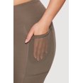 thumbnail image 5 of Women's Plus Size High Waisted Mesh Detail Leggings with Pockets, 5 of 5