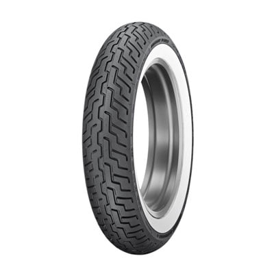 Dunlop Harley-Davidson D402 Front Motorcycle Tire MT90B-16 (72H) Wide White Wall for Harley-Davidson Softail Heritage FLST 1993-2003