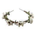 thumbnail image 1 of Diadema de flores para novia, boda, floral, color beige, 1 of 9