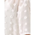 thumbnail image 5 of INSPIRE CHIC Women's Swiss Dots Cardigan Short Sleeve Cover Up Open Front Kimono Cardigans, 5 of 5