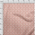 thumbnail image 3 of oneOone Cotton Cambric Orange Fabric Geometric Sewing Material Print Fabric By The Yard 42 Inch Wide, 3 of 4