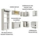 thumbnail image 4 of Cocina Integral de Esquina 399cm Glamy Madesa 02 Blanco, 4 of 5