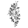 thumbnail image 2 of DPTALR Sketch Tattoos Stickers Abstract Stickers Rose Flowers, 2 of 2