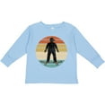 thumbnail image 3 of Inktastic Skateboarding Retro Sunset Skateboarder Boys Long Sleeve Toddler T-Shirt, 3 of 5