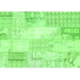 thumbnail image 1 of Ahgly Company Indoor Rectangle Patchwork Green Transitional Area Rugs, 6' x 9', 1 of 1