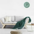 thumbnail image 2 of Dreamtimes Silent Wooden Round Wall Clock, 12 Inch Flamingos and Tropical Flowers Non Ticking Battery Operated Clocks for Home Office Living Room Bedroom, 2 of 3
