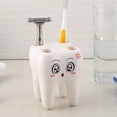 thumbnail image 2 of ¡Liquidación! Portacepillos de dientes Huayishang, artículos sanitarios, portacepillos de dibujos animados, productos para baño, accesorios de baño, blanco., 2 of 8