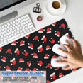 thumbnail image 4 of 35.4x15.7 Inch Gaming Mouse Pad, Non-Slip Stitched Rubber Desk Mat for Desktop & Laptop,Christmas Santa Hat Black Pattern, 4 of 6