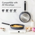 thumbnail image 3 of SENSARTE 8 Inch Ceramic Frying Pan Skillet, Gray Nonstick Omelet Pan, Healthy Chef's Pan, Kitchen Egg Pan with Anti-Scald Handle, Induction Compatible, Dishwasher Safe, 3 of 10