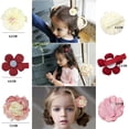 thumbnail image 2 of JIAHANG - Pinzas para el pelo con flores de margaritas pequeñas para bebés y niñas, pasadores florales para bebés, recién nacidos, niños pequeños, 10 unidades Xemadio WMZL-1239-1, 2 of 7