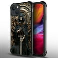 thumbnail image 2 of FKBRCL4U Compatible With iPhone 15 Case, Mechanical Skull Cloak Gear Grim Reaper Pattern For Girl Ultra Protection Shockproof Soft Silicone TPU Non-Slip Back, 2 of 7