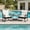Mix Brown, White, variant on Resenkos Comfortable Patio Seating Group for Backyard, 3-Piece Hand-Woven Rattan Rocking Chair Set with Storage Shelf Table, White
