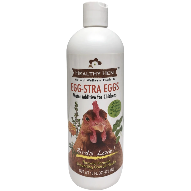Healthy Hen EggStra Eggs Water Additive for Poultry 16 oz. Boosts Eggs