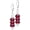 A03_Garnet, variant on Natural Stone Dish Bead Drop Earrings,Silver Real Quartz Crystal Gemstone Dangle Earrings Beading Jewelry for Women[z2896]