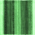thumbnail image 1 of Ahgly Company Indoor Square Abstract Emerald Green Contemporary Area Rugs, 4' Square, 1 of 4