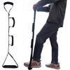 Fanwer 35-44 Inch Long Leg Lifter Strap - Multi-Loop Adjustable, Padded Handgrips & Soft Foot Pad, Hip & Knee Replacement Surgery, Rigid Foot Loop & Hand Grip, Mobility Aids for Wheelchair, Car, Bed
