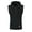 Black, variant on Men's Sleeveless Thermal Vest Hoodie Workout Gym Sports Casual Sweater Pullover Hooded Drawstring Sweatshirt Top (Small, White)